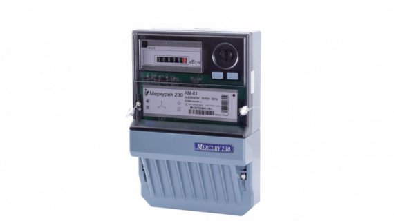 Фотография товара 'Меркурий Счетчик для учета активной электрической энергии 3*230/400 В, 5(7,5) А, 0,5S, 230 АМ-03'